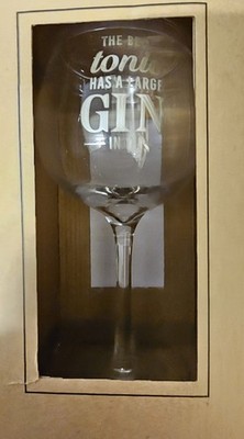The Best Tonic Has A Large Gin Glas Perfektes Geschenk für jeden Anlass UVP 10,99£