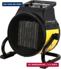 Portable Electric Space Heater 5120 BTU Forced Air Garage Workshop Yellow