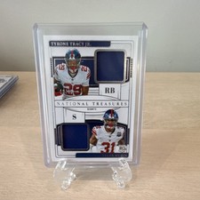 Panini National Treasures Rookie NFL Gear Combo /49 Tracy Jr. Nubin Giants