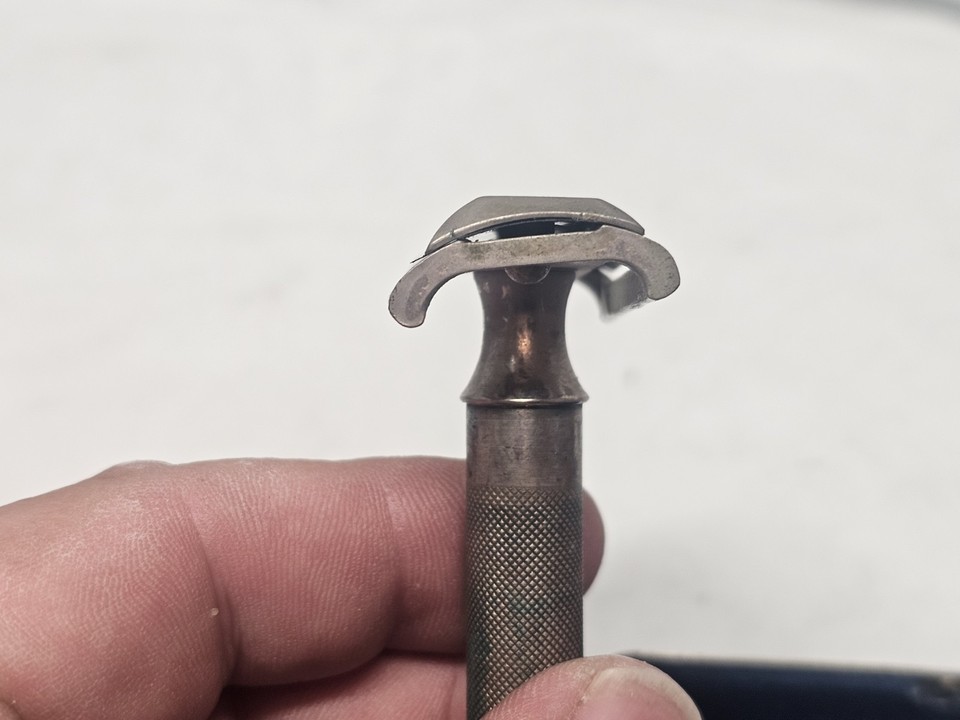 Vintage HOFFRITZ Slant Bar Safety Razor Made In Germany Merkur Orig ...