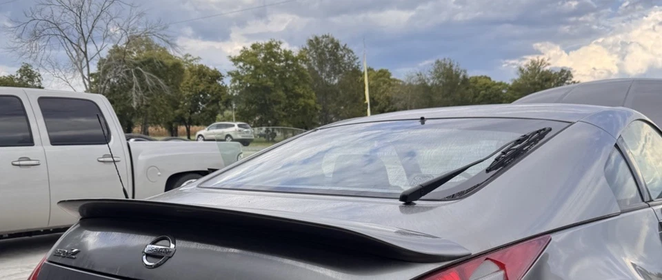 03-2009 NISSAN 350Z REAR TRUNK LIP SPOILER WING AFTERMARKET WV2 JDM Fairlady - Image 4 of 4