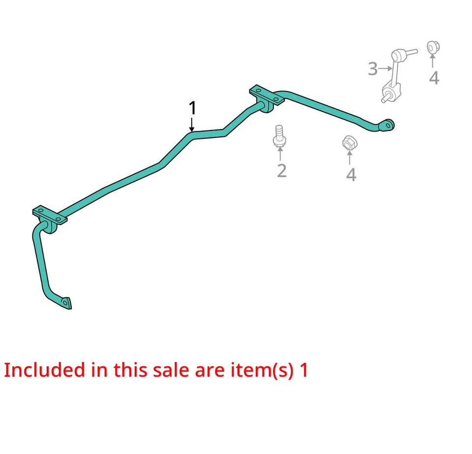 2012 福特金牛座(轿车 AWD 后稳定杆原始设备制造商 74K 英里 - LKQ387268493 — 第 3/4 张图片