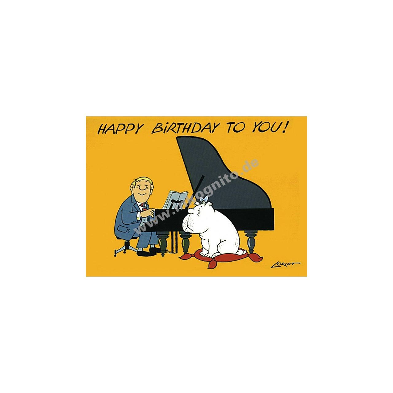 ИНКОГНИТО с Днем рождения - Postkarte