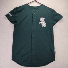 Chicago White Sox Jersey Youth Large Majestic Green Heat Transfer Logo