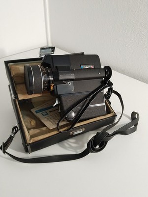 Sankyo Super 8 MF 606 Kamera mit Lederetui - ungetestet