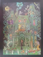 1973 Vintage Springbok Jigsaw Puzzle House on Haunted Hill RARE Complete 100pc