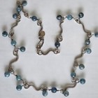 Sterling necklace, Extensive hand wired coils w/Apatite Gems. Totally unique!! — photo 5