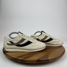 Womens Vince Oasis Runner Ivory Leather Comfort Casual Sneakers Size 8 M GUC