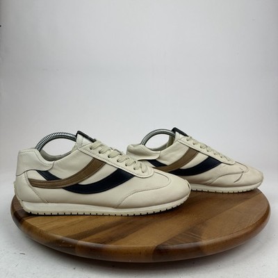 Womens Vince Oasis Runner Ivory Leather Comfort Casual Sneakers Size 8 M GUC
