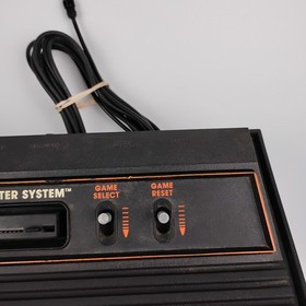 Atari 2600 Console Woody 4-Switch CX-2600 A Bundle Pac-Man Joystick Tested Works