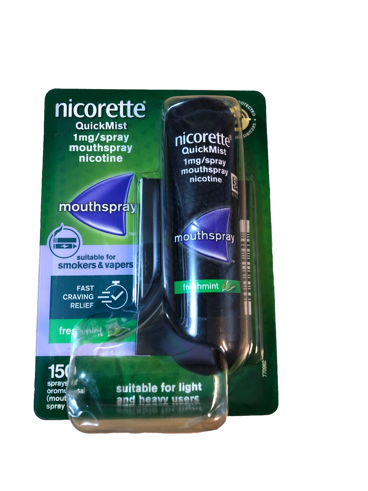 Nicorette QuickMist Freshmint 1Mg Mouthspray. Exp: 03/27