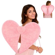 1Pcs Valentine Day Angel Wing Festive Plush Wings for Cosplay Holiday Show Party