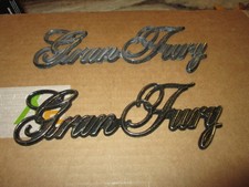 Plymouth Gran Fury Fender Trunk Emblem And Hood Emblem Plymouth Gran Fury Fender Trunk Emblem And Hood Emblem