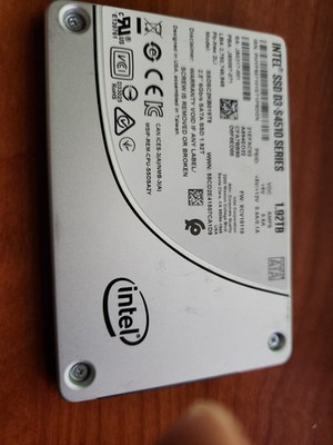 Intel D3 S4510 Series 1.92TB SATA 6Gb/s 2.5'' Internal SSD SSDSC2KB019T8 99%