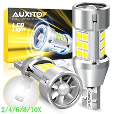 AUXITO LED Reverse Back Up Light Bulb 921 912 W16W T15 906 916 Super White 2~10X