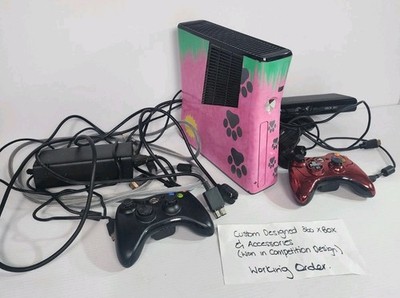  Custom Painted Xbox 360 Console Bundle   Kinect   2 Controllers   Working 