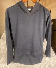 J. Jill Womens Hoodie Pullover Sweatshirt Size XS Lightweight Terry Cotton Soft