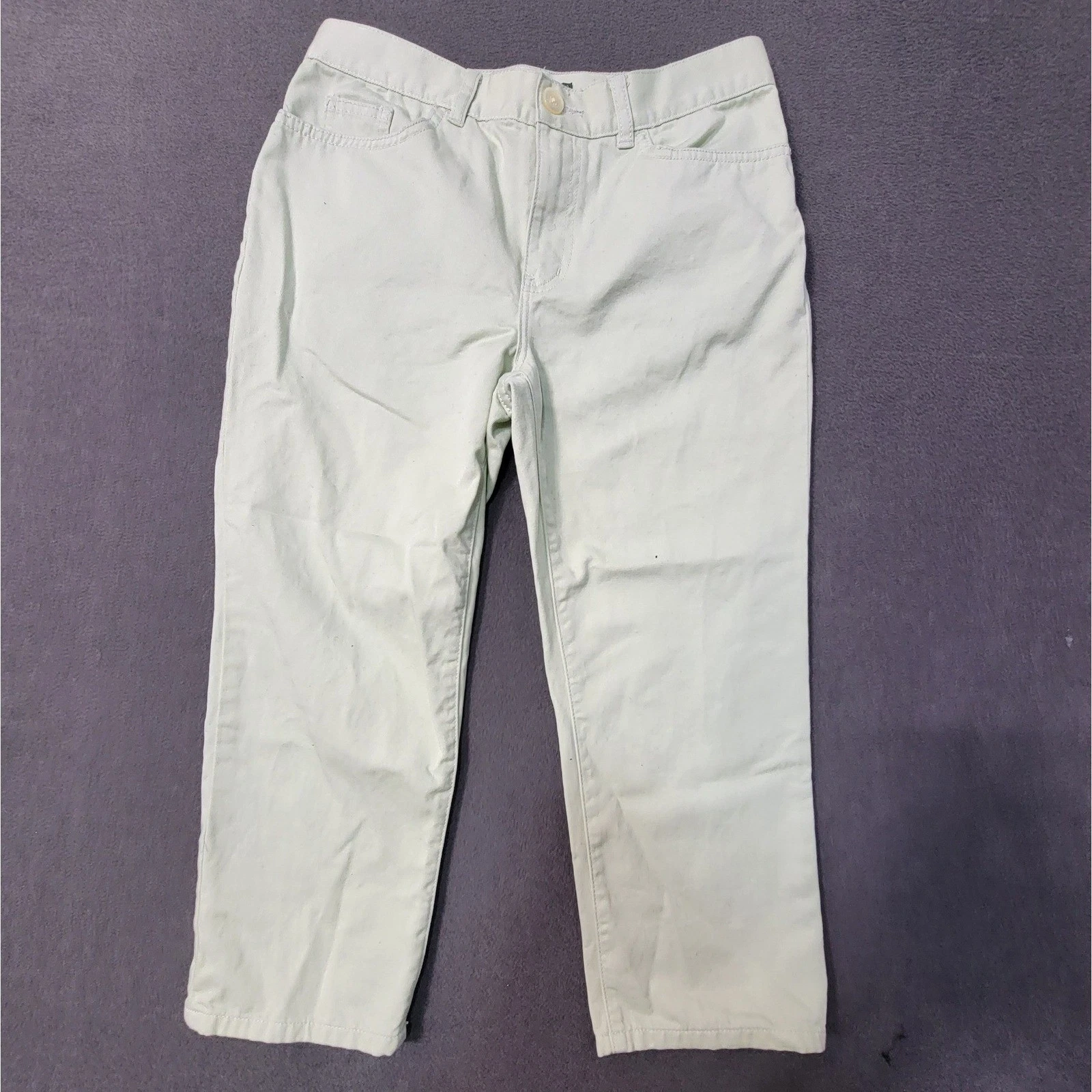 EUC Lauren Ralph Lauren Jeans Company Women 2 Lime Green Straight Chino Pants