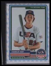 2023 Panini Stars & Stripes USA Baseball #28 Chandler Hart White