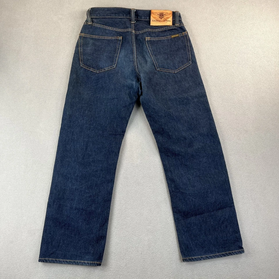 Pantalones de mezclilla Kojima para hombre 29x27 Genes cuero reforzado motocicleta etiquetas lecturas 32 Foto 2 de 4