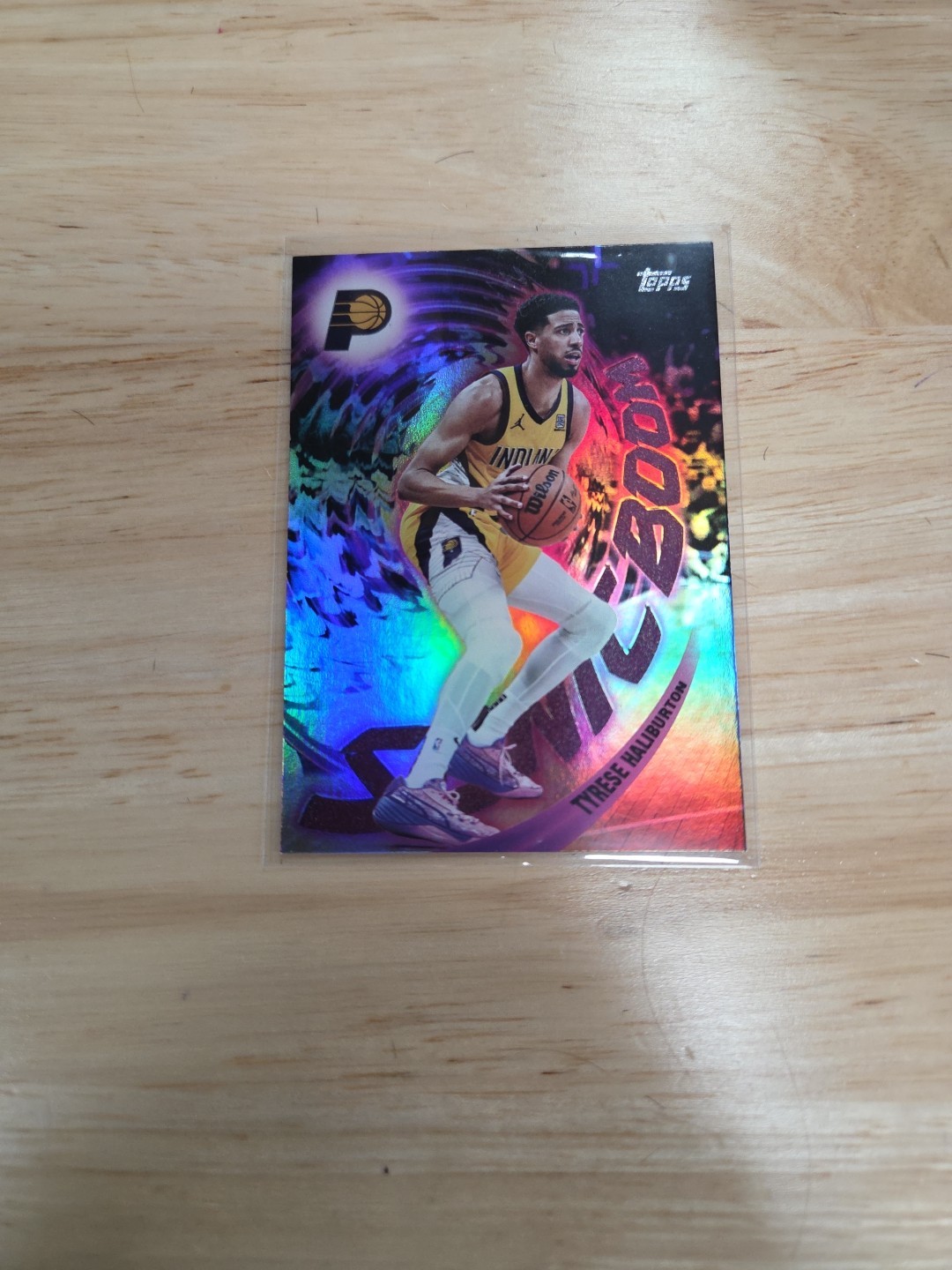Tyrese Haliburton 2025-26 Topps Sonic Boom #SB-13 CASE HIT!