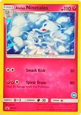 Pokémon TCG Alolan Ninetails SM128 Black Star Promo Sun & Moon  
