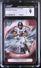 2025 - 4 LaNorris Sellers Bowman University Best - CGC 9