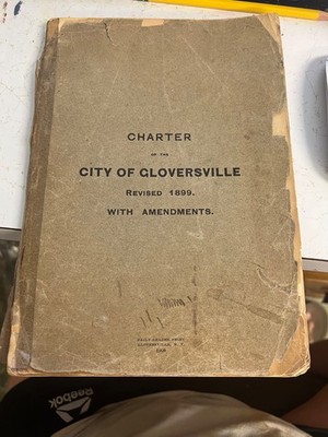 softcover Charter of the City of Gloversville NY  1908 loaded with vintage info
