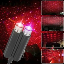 Car USB LED Interior Roof Atmosphere Star Night Light Lamp Projector Light Decor