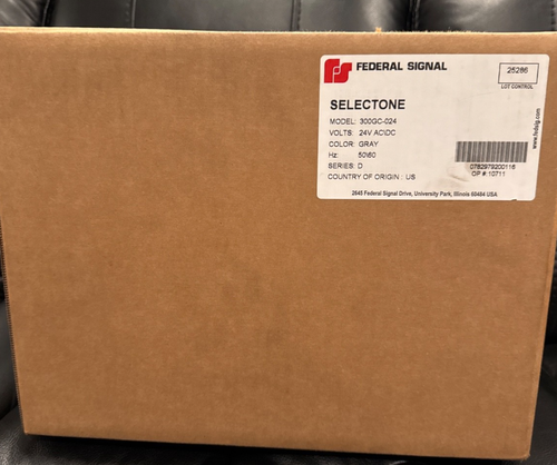 NEW IN SEALED BOX FEDERAL SIGNAL 300GC-024 / 300GC024 (BRAND NEW) - Afbeelding 1 van 3