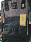 Black and grey mom or dad Diaper Bag, Brand New with Changing Pad-Large Capacity