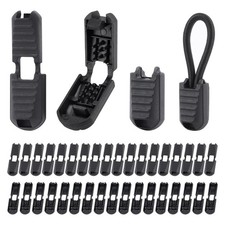 36Pack Elastic Cord End Locks, 12.2x20mm Plastic Cord Clamps for Bungee Shock...