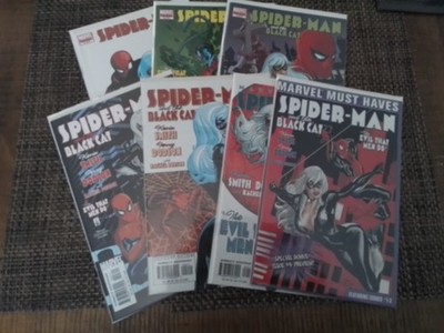 MARVEL-SPIDER-MAN and The BLACK CAT  7pc complete set ''The Evil that Man Do''