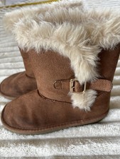 The Children s Place Boots Suede, Fur Lined With Buckle. Girls Size 1