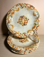 Spectacular Set of 4 DINNER PLATES CALABASH b...