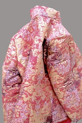 steppjacke escada seidenbrokat 40 mandarin style