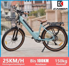 E-Bike Damen & Herren 26 Zoll Elektrofahrrad 250W 17.4Ah E-Mountainbike …
