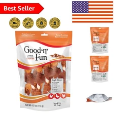 Delicious Pork, Beef & Chicken Rawhide Kabobs - 4 oz Dental Treat for Dogs