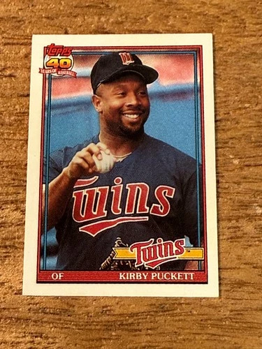 1991 Borden Cracker Jack Minature Card Kirby Puckett Card