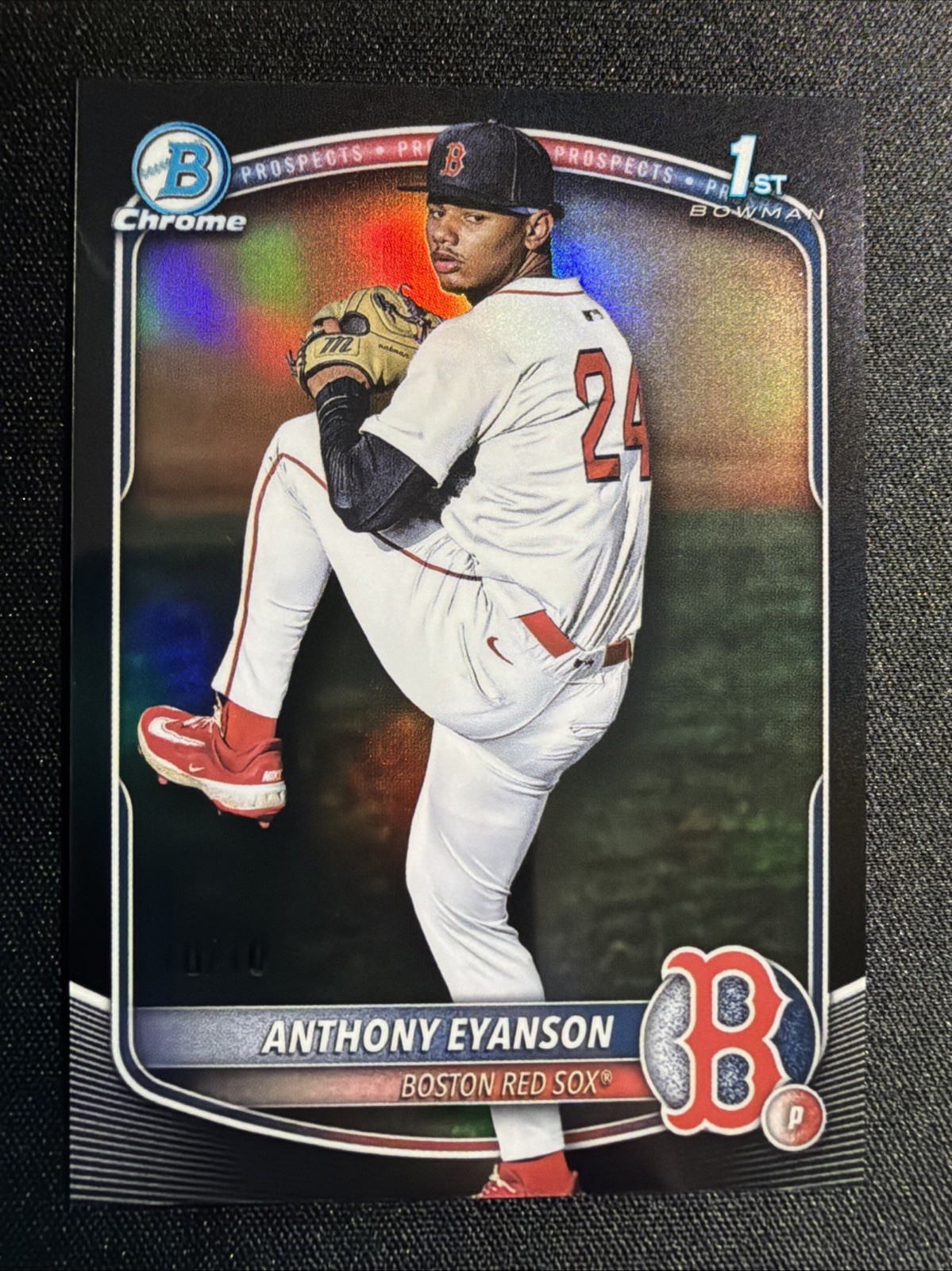 2025 Bowman Draft Chrome Anthony Eyanson 1st Bowman Black Refractor /10