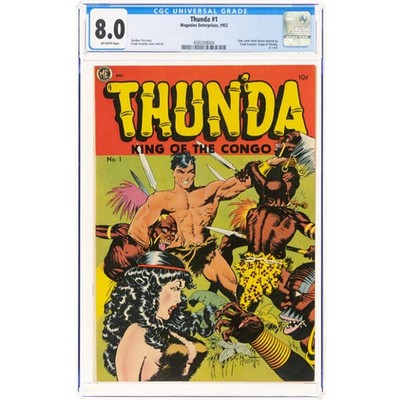 Thun'da #1 very fine 8.0 1952 Origin Thun'da Full Frank Frazetta cover to cover