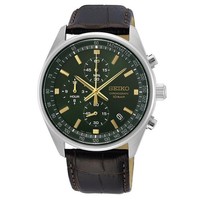 Seiko Chrono Elegant SSB385P1 Herrenuhr Quarz Lederarmband
