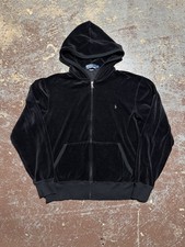 Y2K Polo Ralph Lauren Velour Zip Up hoodie size medium