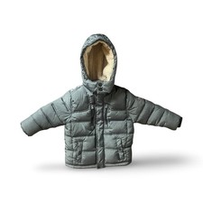 Ben Sherman Boys The Original Fleece Hoodie Coat Puffer Jacket Gray Size 4