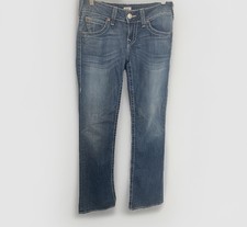 TRUE RELIGION Jeans 30x34 Women's 28 Low Rise Flare Made in USA Thick Stitching