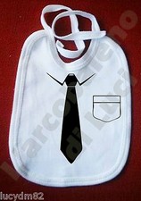 FAKE BIB TIE BIBS BIB BABY BIB FUN FUNNY TIE