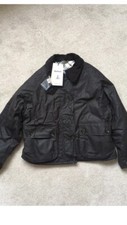 Barbour X Alexa Chung Blair Wax Jacket Borg Coat Size 6 Bnwt