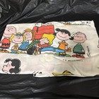 vintage PEANUTS Single Bed FLAT SHEET United Features UFS Charlie Brown Snoopy — photo 1