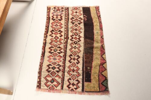 Vintage Rug, Moroccan Rugs, 2.2x3.2 ft Small Rug, Oriental Rug, Turkish Rug - Picture 1 of 6