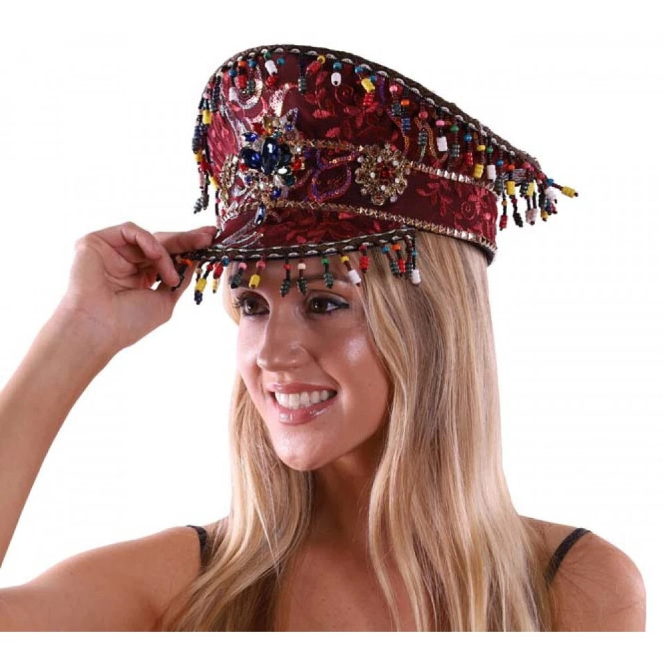 Sombrero Steampunk RAVE Estilo Capitán Lujo Mujeres Niña Estrás Lentejuelas Foto 4 de 4